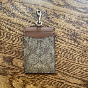 Brown Coach mini wallet